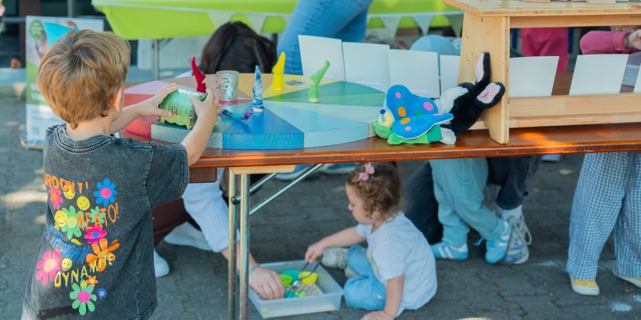 Der Marktplatz Frühe Kindheit am Aargauer Familientag.