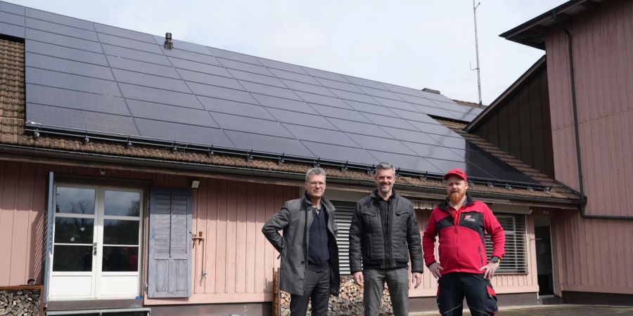 Die PV-Anlage auf dem Feuerwehrdepot in Frauenfeld