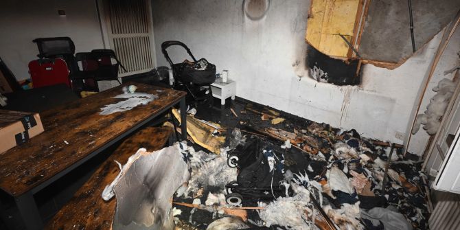 Brandschaden in Zweifamilienhaus