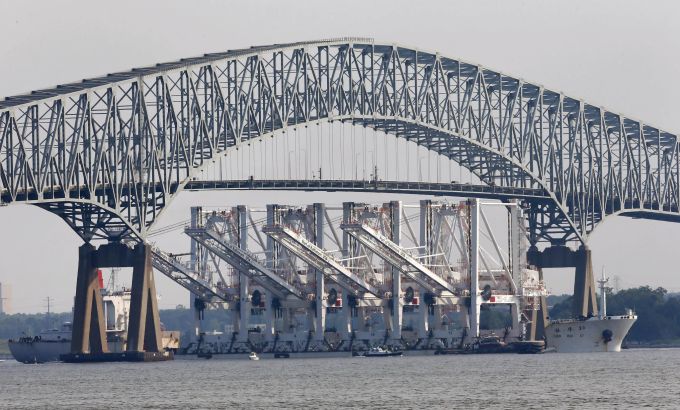 Die Francis Scott Key Bridge in Baltimore, Maryland. (Archivbild) Brücke USA