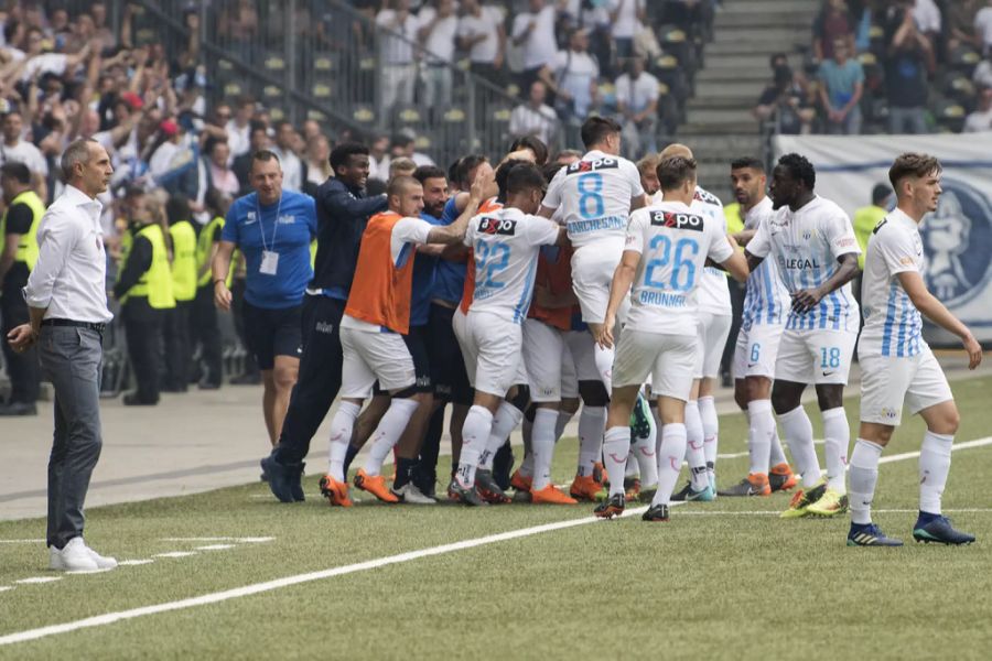 Die Niederlage im Cupfinal 2018 war Hütters letztes Spiel an der Seitenlinie der Berner.