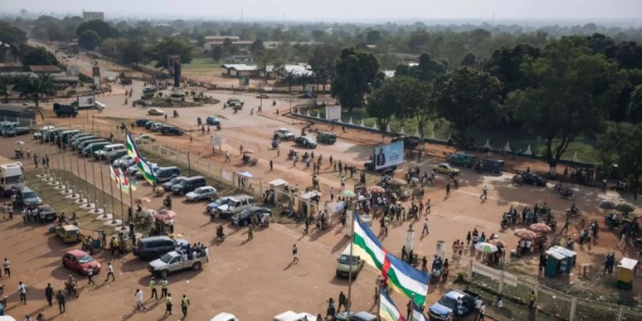 Wahlveranstaltung in Bangui