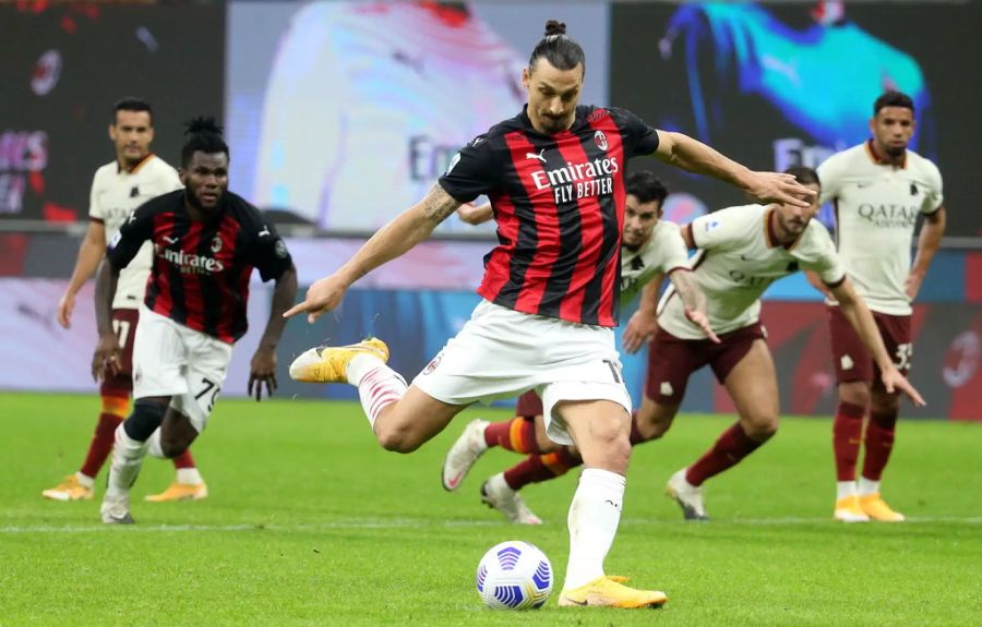 Zlatan Ibrahimovic trifft für Milan am Laufmeter.