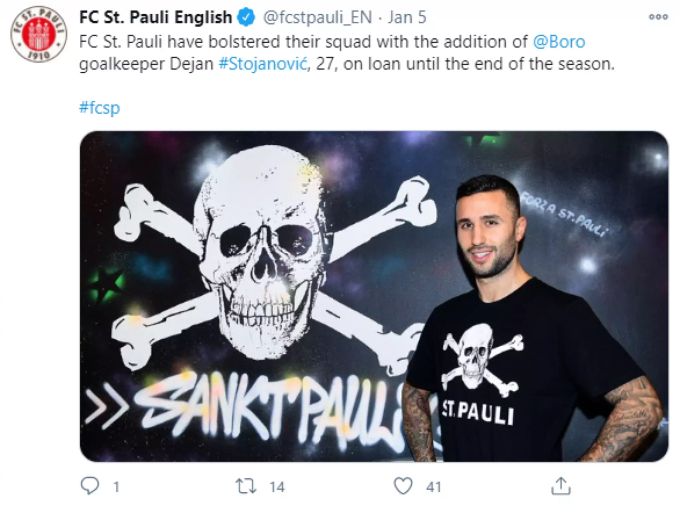 Dejan Stojanovic wird beim FC St. Pauli vorgestellt. Dejan Stojanovic