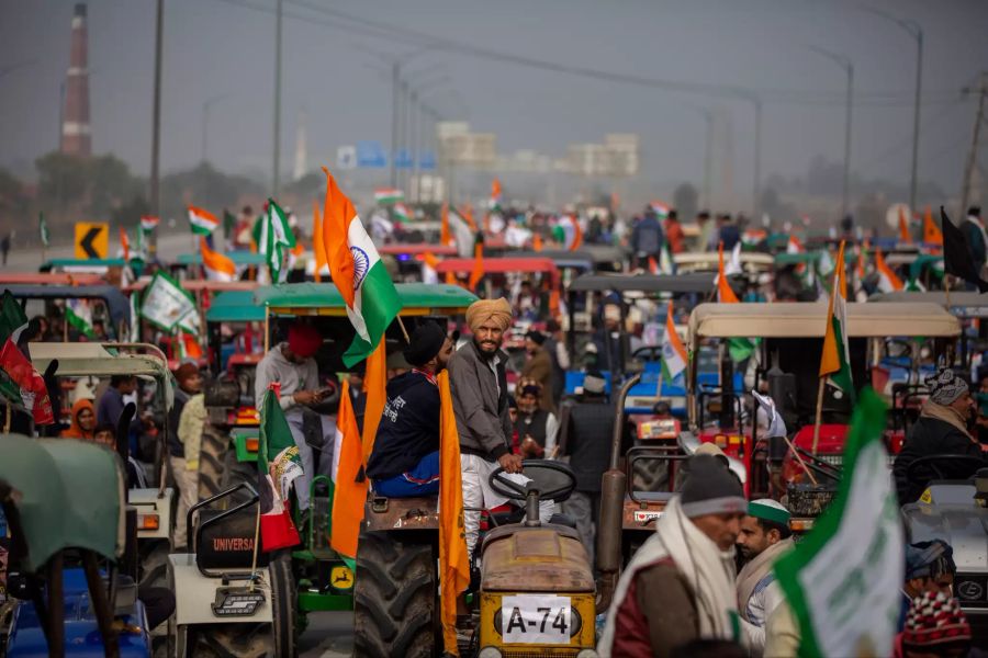 Indien Landwirte Protest