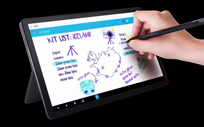 Das Tablet lässt sich auch per Stift bedienen. Lenovo Tab P11