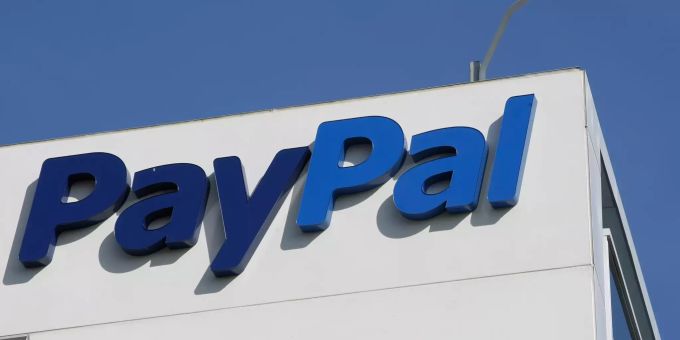 Aussenansicht der PayPal-Büros in San Jose, Kalifornien. Paypal