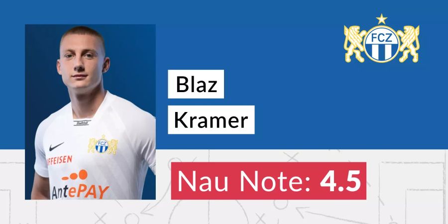 Die Nau.ch-Note für Blaz Kramer vom FCZ.