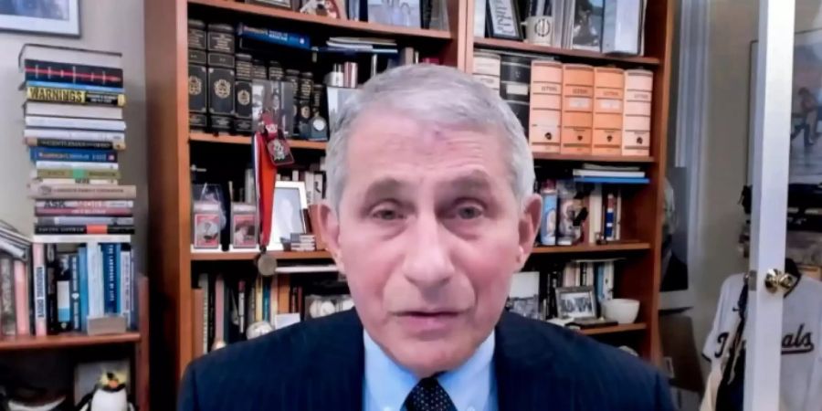 Fauci in Videoschalte bei Sitzung des WHO-Exekutivrats
