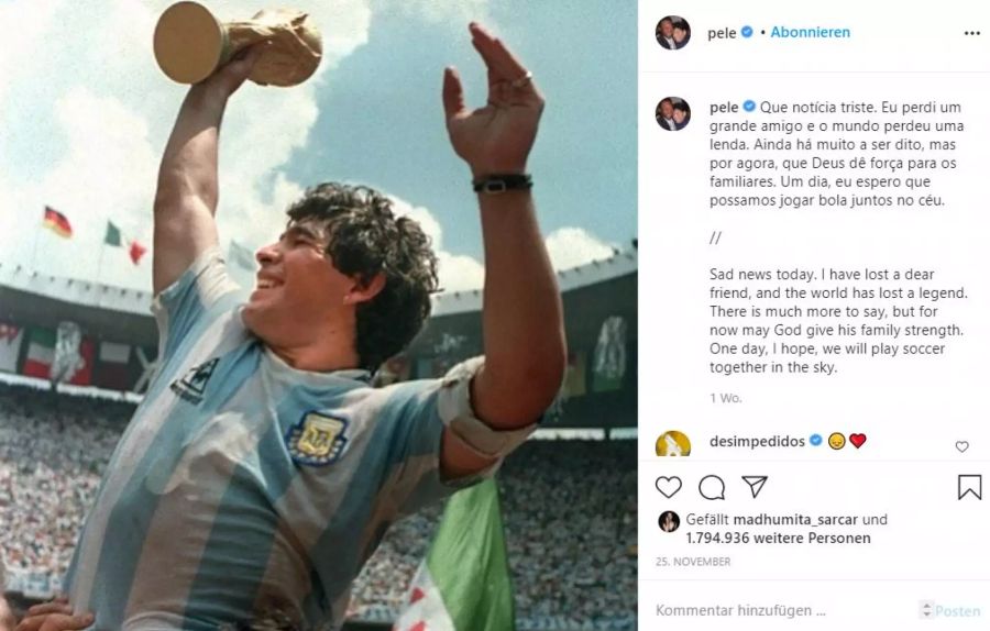 Pelé Diego Maradona