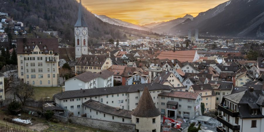 Chur, Schweiz, Stadt, Altstadt