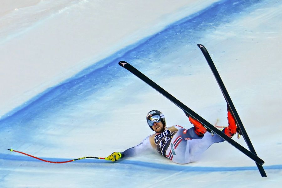 Auch Aleksander Aamodt Klide muss seine Saison nach dem Sturz in Wengen vorzeitig beenden.