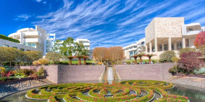 Das Getty Center in Los Angeles macht auch optisch was her. getty center los angeles