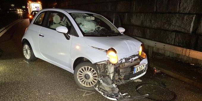 Füllinsdorf BL - Auf der A22 ins Schleudern gekommen und Unfall gebaut