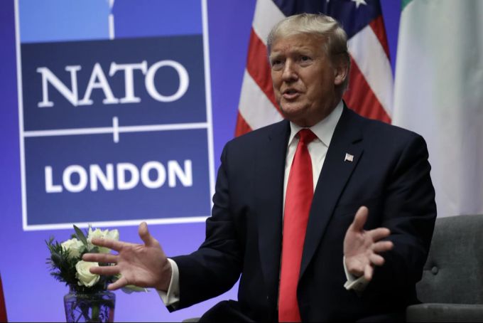 Der damalige US-Präsident Donald Trump bei einem Nato-Gipfel im Dezember 2019. Trump