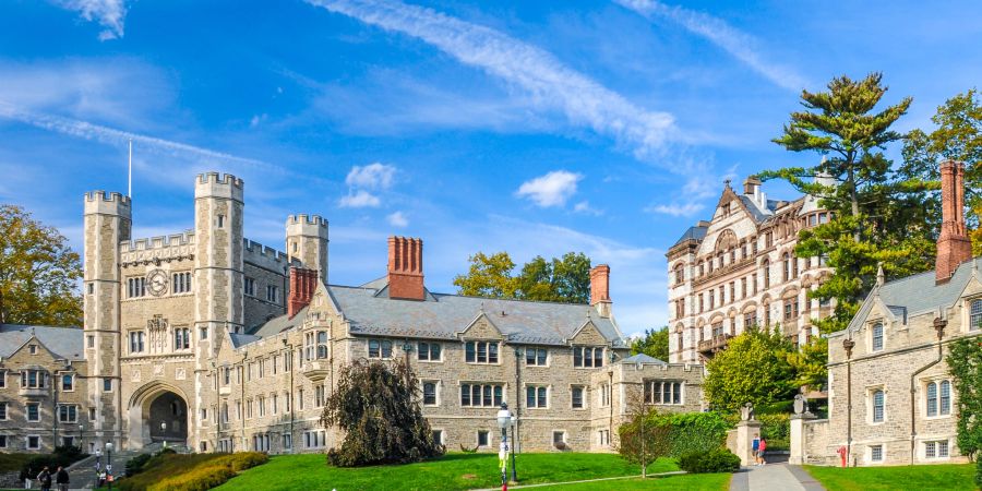 princeton, usa, blauer himmel