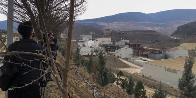 Goldmine Türkei Erdrutsch