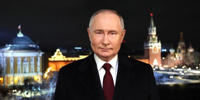 Die Neujahrsansprache des russischen Präsidenten soll von einem KI-Putin gehalten worden sein. Wladimir Putin