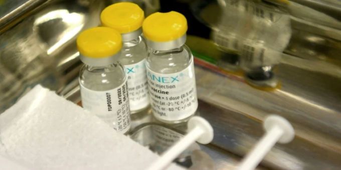 Der Impfstoff «Imvanex», welcher gegen Affenpocken hilft. Schutz Affenpocken Impfstoff