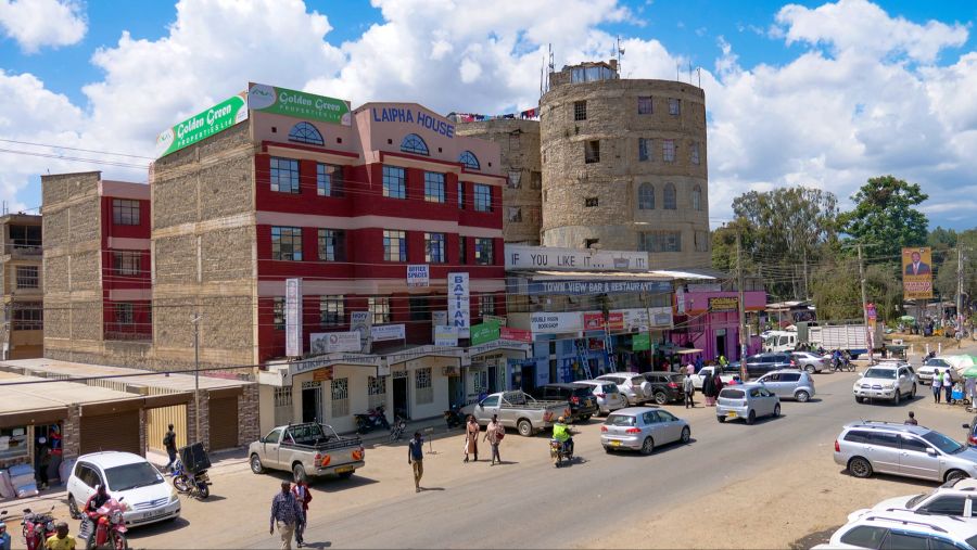 Nanyuki Stadt Afrika Kenia