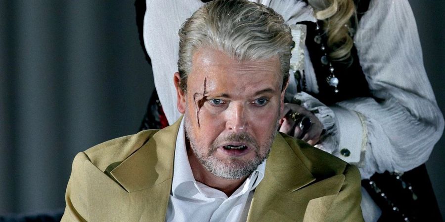 Tomasz Konieczny als Wotan bei den Bayreuther Festspielen.