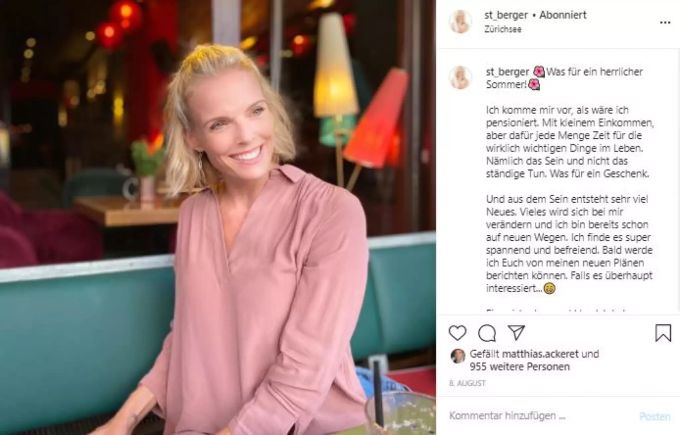 Stéphanie Berger ist frisch verliebt. stefanie