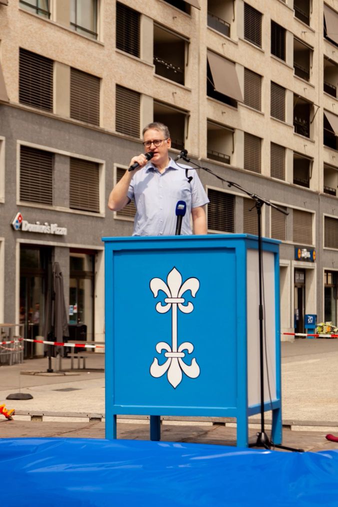 Roger Bachmann bei der Rede am 1.August