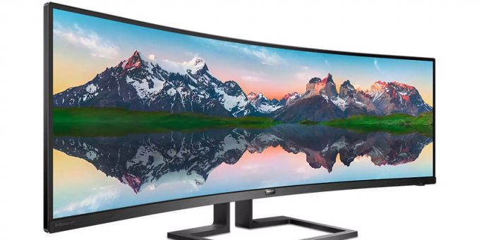 Der Philips 498P9. (Archivbild) Philips Monitor