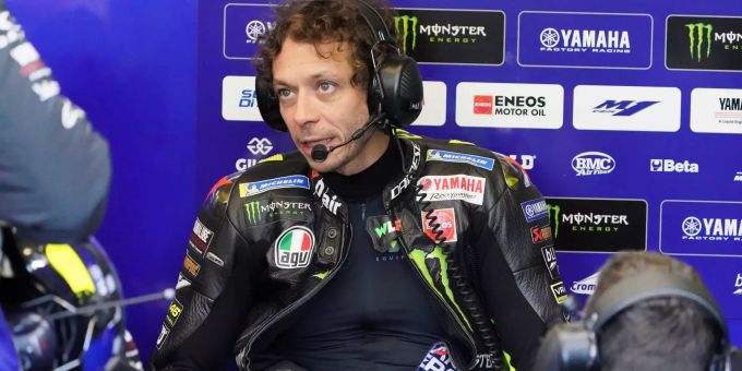 Valentino Rossi beim Training zum Moto GP Grand Prix in Frankreich. Valentino Rossi MotoGP