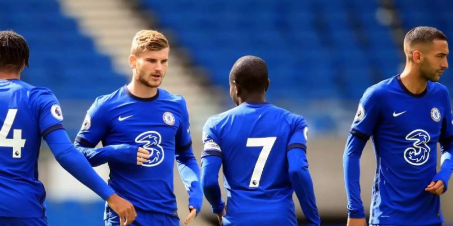 Timo Werner (2.v.l) traf gleich für den FC Chelsea. Foto: Adam Davy/PA Wire/dpa