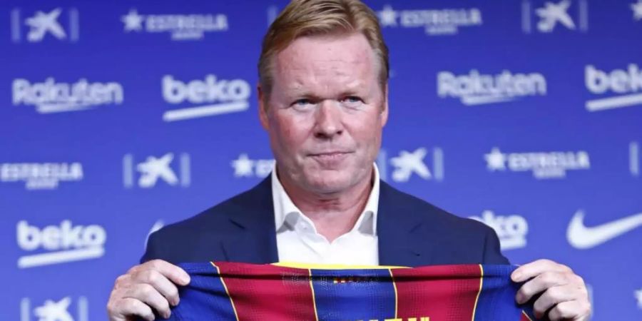 Soll den FC Barcelona zurück in die Erfolgssour führen: Neu-Coach Ronald Koeman. Foto: Joan Monfort/AP/dpa