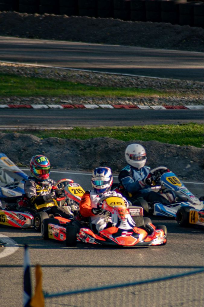 Kart-Fahrer beim Winter-Cup 2020.