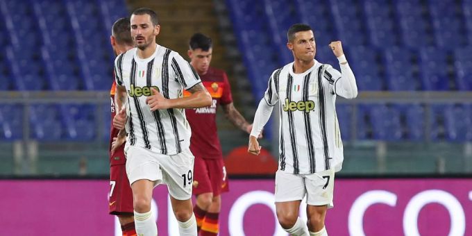 In Unterzahl - Juve holt dank Ronaldo-Doppelpack einen Punkt gegen Rom