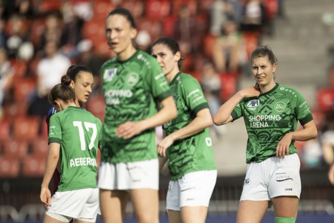 Die Frauen des FC St.Gallen suchen in der Schlussphase den Ausgleich, doch der gelingt nicht. FC St.Gallen