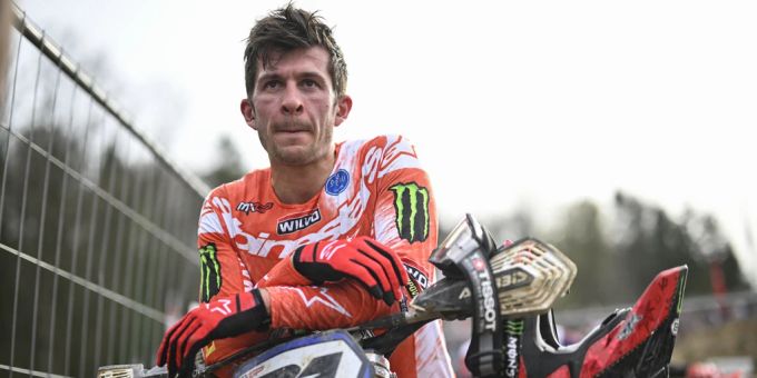 MXGP-Pilot Jeremy Seewer steht die Enttäuschung nach dem Heim-GP in Frauenfeld ins Gesicht geschrieben. mxgp frauenfeld