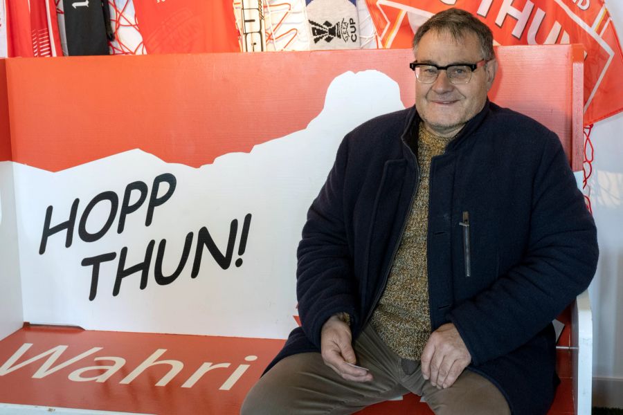 Auch Ignaz Propst besuchte die Ausstellung: "Meine grosse Liebe schwärmte für den FC Thun, darum bin ich hier."