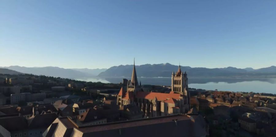 Die Kathedrale in Lausanne wird im Update ebefnalls aufgehübscht.