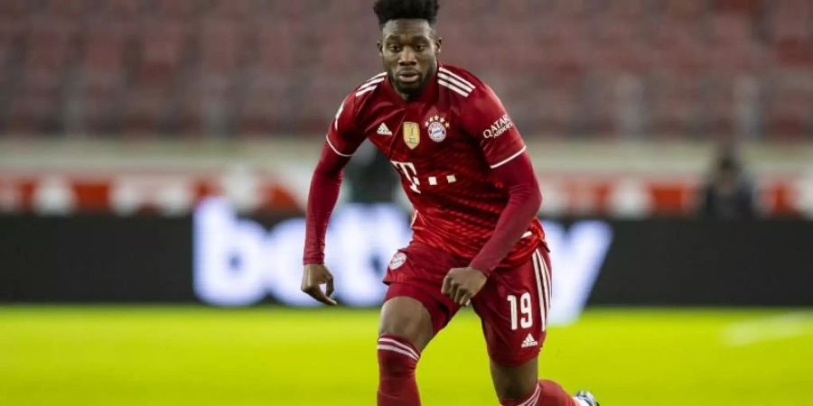 Nächster Corona-Fall beim FC Bayern: Alphonso Davies. Foto: Tom Weller/dpa