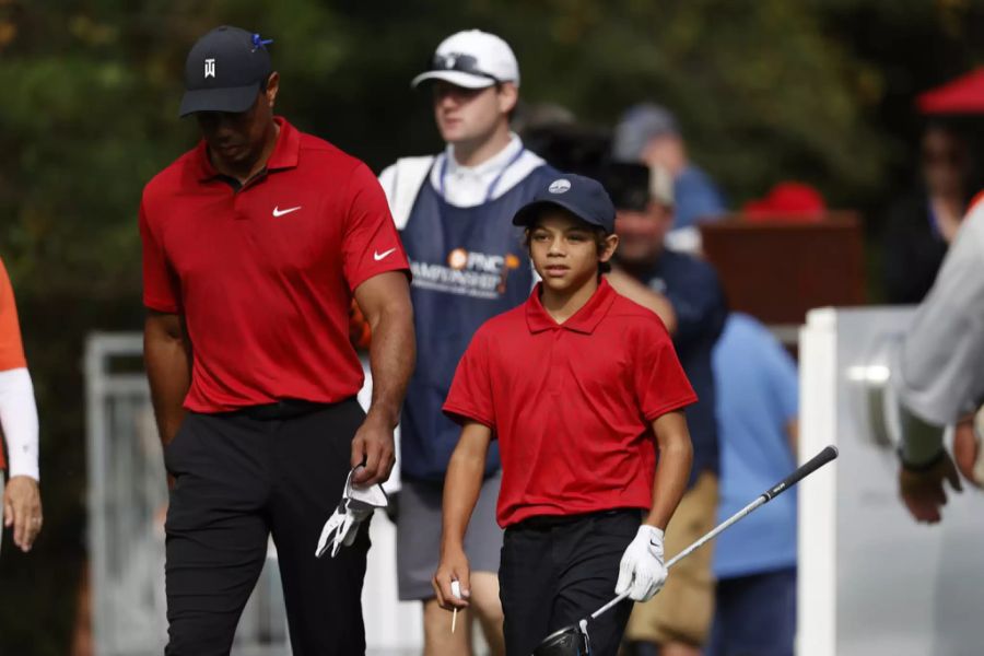 Wie der Vater, so der Sohn: Charlie tritt in die Fussstapfen von Tiger Woods.