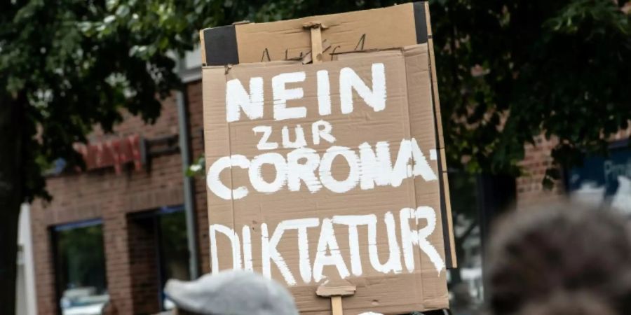 Protest gegen Corona-Einschränkungen im August in Berlin