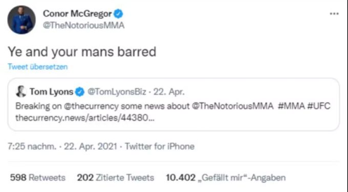 Conor McGregor erteilt den Journalisten Hausverbot. Conor McGregor