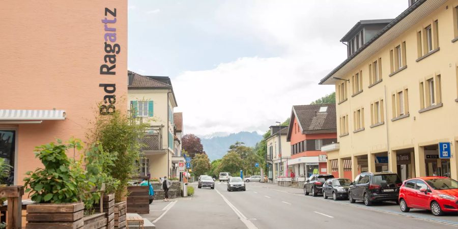 Maienfeldstrasse in Bad Ragaz im Kanton St. Gallen.