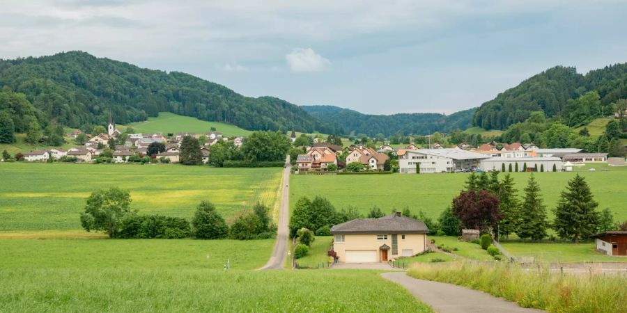 Blick auf die Gemeinde Bichelsee-Balterswil.