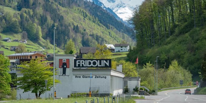 Fridolin Druck und Medien-Schwanden in Glarus Süd mit Tödi. Fridolin Druck und Medien-Schwanden in Glarus Süd mit Tödi.