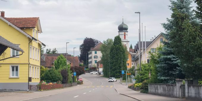 Hauptstrasse in Oberbüren. Hauptstrasse in Oberbüren.