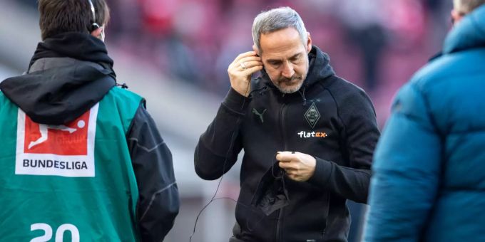 Adi Hütter erlebt mit Borussia Mönchengladbach gerade eine Krise. Adi Hütter Borussia Mönchengladbach