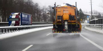 Salzstreuwagen Winter