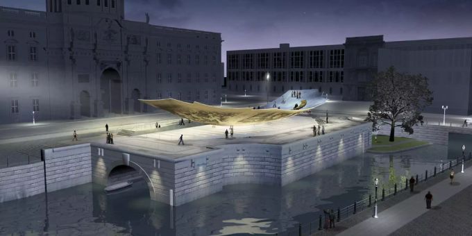 Zukünftiges Einheits- und Einheitsdenkmal in Berlin. zukünftiges freiheits- und einheitsdenkmal