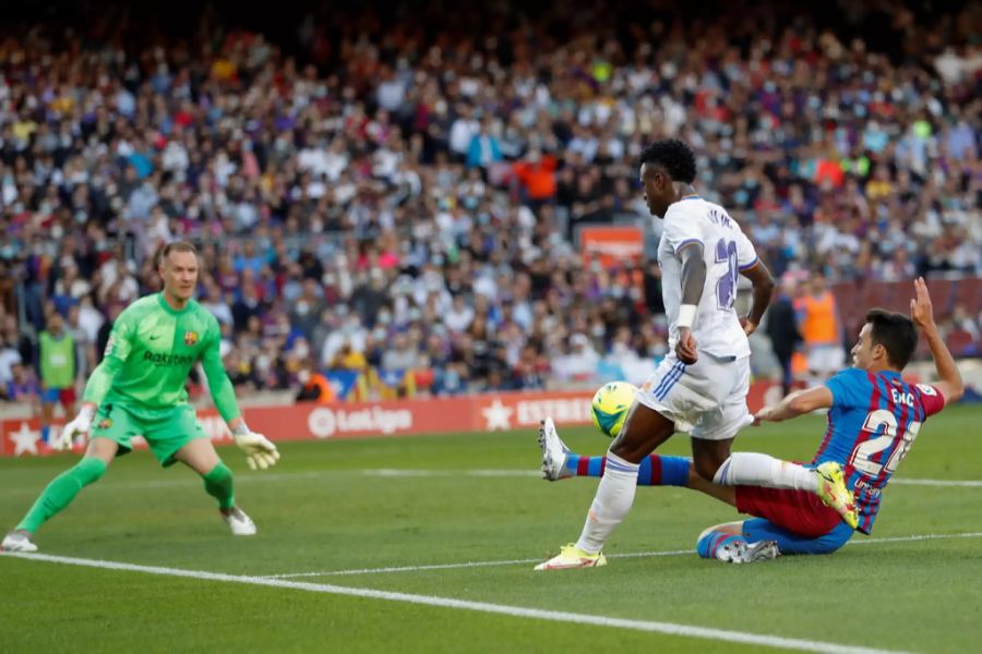 Im Clasico am letzten Sonntag hatte Vinicius Junior mit dem FC Barcelona kein Erbarmen.