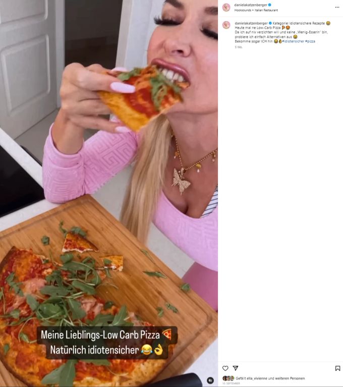 Daniela Katzenberger und ihre neuen Essgewohnheiten. Daniela Katzenberger